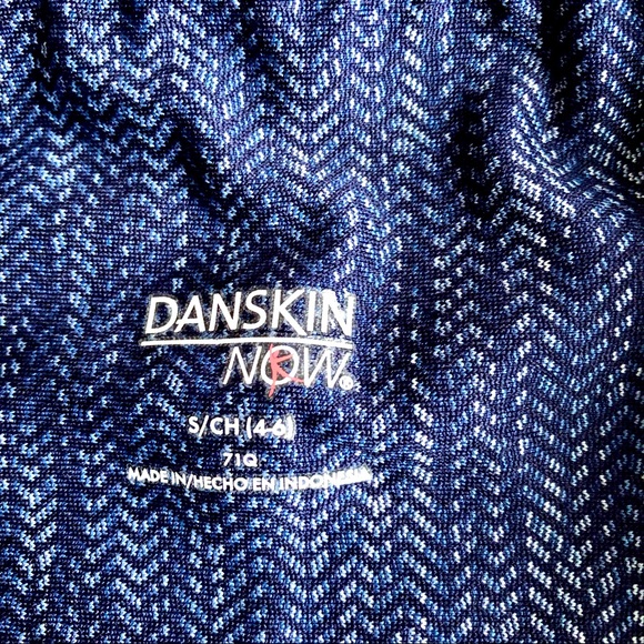 DANSKIN Capri Leggings Yoga Active Blue Small - Picture 4 of 14